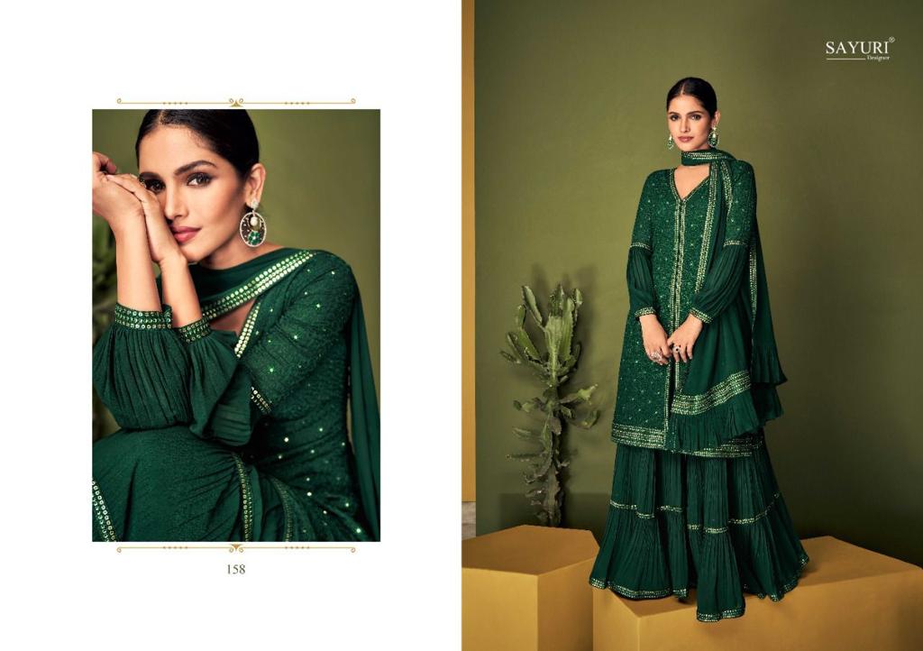 Sayuri Colours Georgette Wholesale Sharara Stitched Salwar Kameez Catalog
